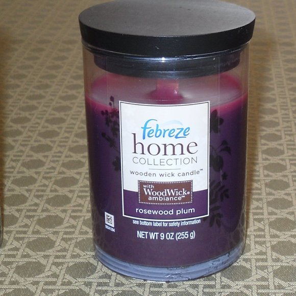 Febreze Accents Woodwick Candle Vintage Retired New Old Stock